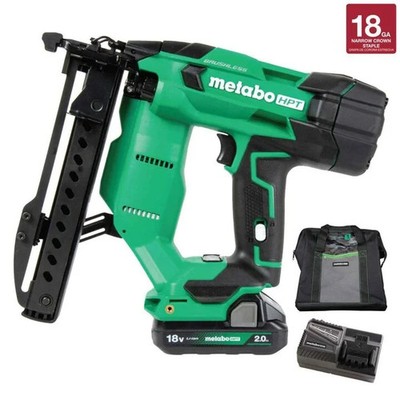 Metabo HPT 18V MultiVolt  Cordless Stapler Kit | 1/4-Inch 18-Ga Narrow Crown New