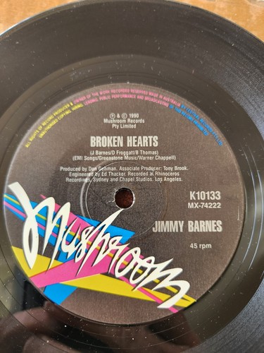 Jimmy Barnes "Lay Down Your Guns" 1990 MUSHROOM Oz 7" PS 45rpm - Picture 4 of 4