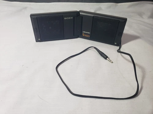 Vintage Sony SS-WM20 Walkman Foldable Portable Speakers Retro