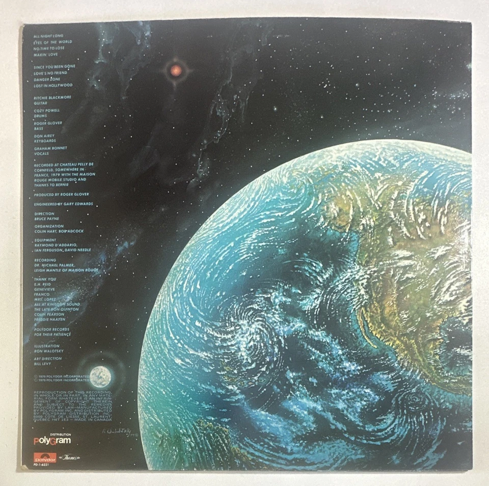 Rainbow Down To Earth Vinyl LP Record Canadian Issue 1984  Polydor EX / EX Foto 3 de 4