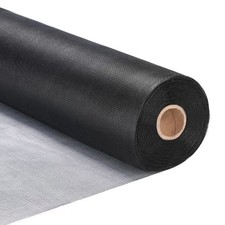 Pololo 48" x 100' Black Fiberglass Window Screen Roll Durable Screen Mesh for DI