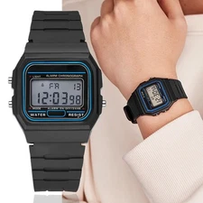 F 91W Classic Digital Resin Strap Watch Stopwatch Chronograph Sport Unisex Men