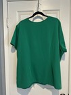 Jaanuu Scrubs Women’s Rhena 1 Pocket Scrub Top size 3X Emerald Green EUC — photo 2