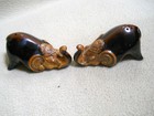 Viiintage Art Pottery ELEPHANT Salt & Pepper Shakers — photo 3