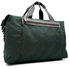 Very good condition/rare color Paul Smith Boston bag logo ballistic nylon green