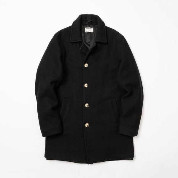 Men American Apparel Coat Black Wool 40 /L / 48