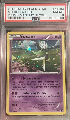 Meloetta graded PSA 8 for sale on eBay