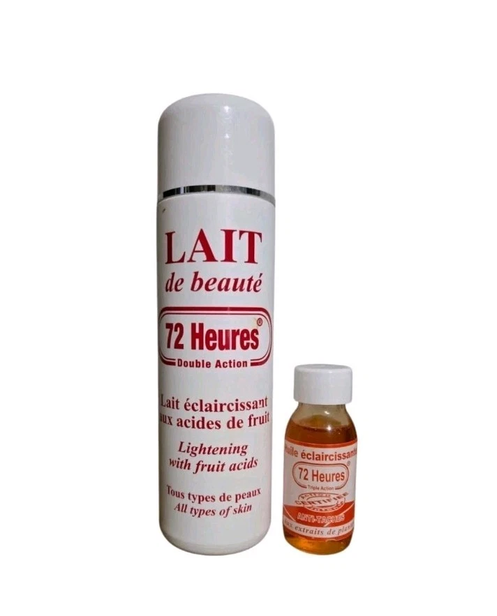 Loción aclaradora doble acción LAIT De Beaute 72 Heures 500 ml y aceite Foto 2 de 3