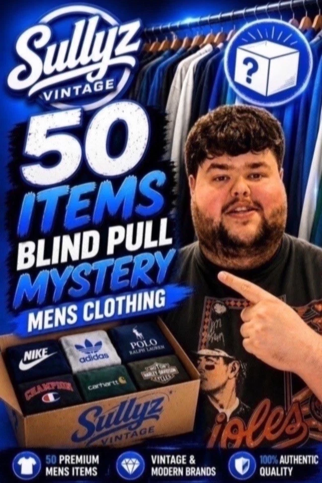 🔥£1 STARTS MENS BRANDED DESIGNER CLOTHING BLIND PULLS🔥