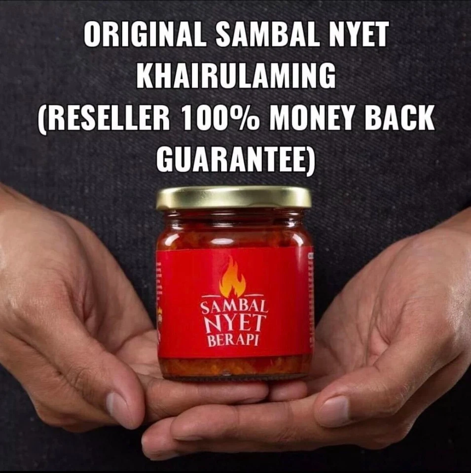 [READY STOCK] SAMBAL NYET BERAPI ORIGINAL/TULEN  (1 x  Unit 180gm Bottle/Botol) - Image 4 of 4