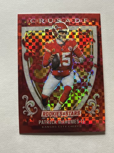 Patrick Mahomes II 2025 Panini Rookies & Stars Red Plaid CRUSADE Chiefs #1 - Picture 1 of 2