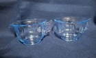 Vintage Cambridge Blue Depression Cup & Creamer Cleo Pattern Decagon Shape 1 ea.