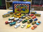 Lot of 27 Vintage Matchbox, Hot Wheels, Lesney Toy Cars w/ Carry Case *NO RESERV