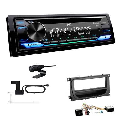 JVC KD-DB922BT Radio DAB Bluetooth für Ford Galaxy Facelift ab07 schwarz Canbus