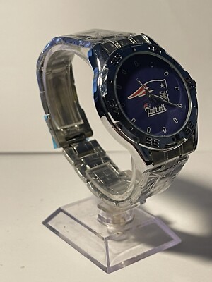 New England Patriots OFFICIAL NFL Stainless-Steel Watch by Jack Mason NEW New England Patriots OFFICIAL NFL Stainless-Steel Watch by  main image 4