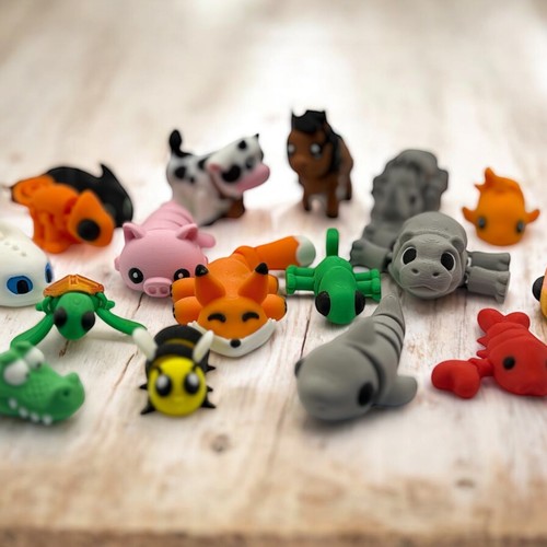 Papelera Animales Paquete con Papelera - 5 Animales Medianos Surtidos Articulados - Imagen 7 de 8