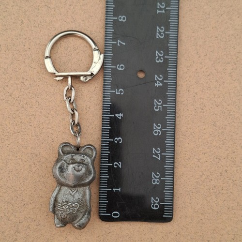 Bear Olympic Keychain 1980 Games Moscow Vintage Key Chain USSR - Picture 2 of 4