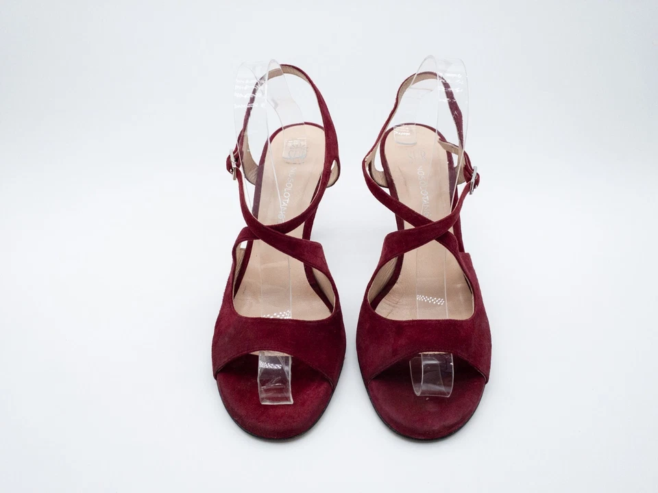 NOSOLOTANGO Sandales Talons Hauts Chaussures de Danse Rouge T 41 Eu Art 18988-40 - Photo 3/3