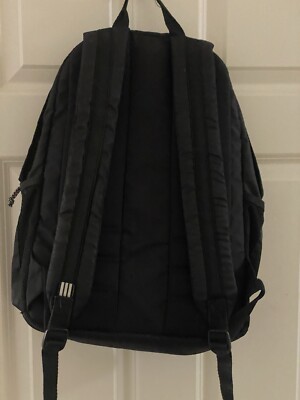 Adidas Three Stripe Backpack Black 12" X 18" | eBay
