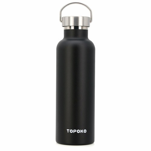 TOPOKO 25 oz Stainless Steel Vacuum Insulated Water Bottle with metal lid - 第 3/55 張圖片