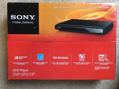 NEW Sony Progressive Scan DVD Player DVP-SR210P. NEW