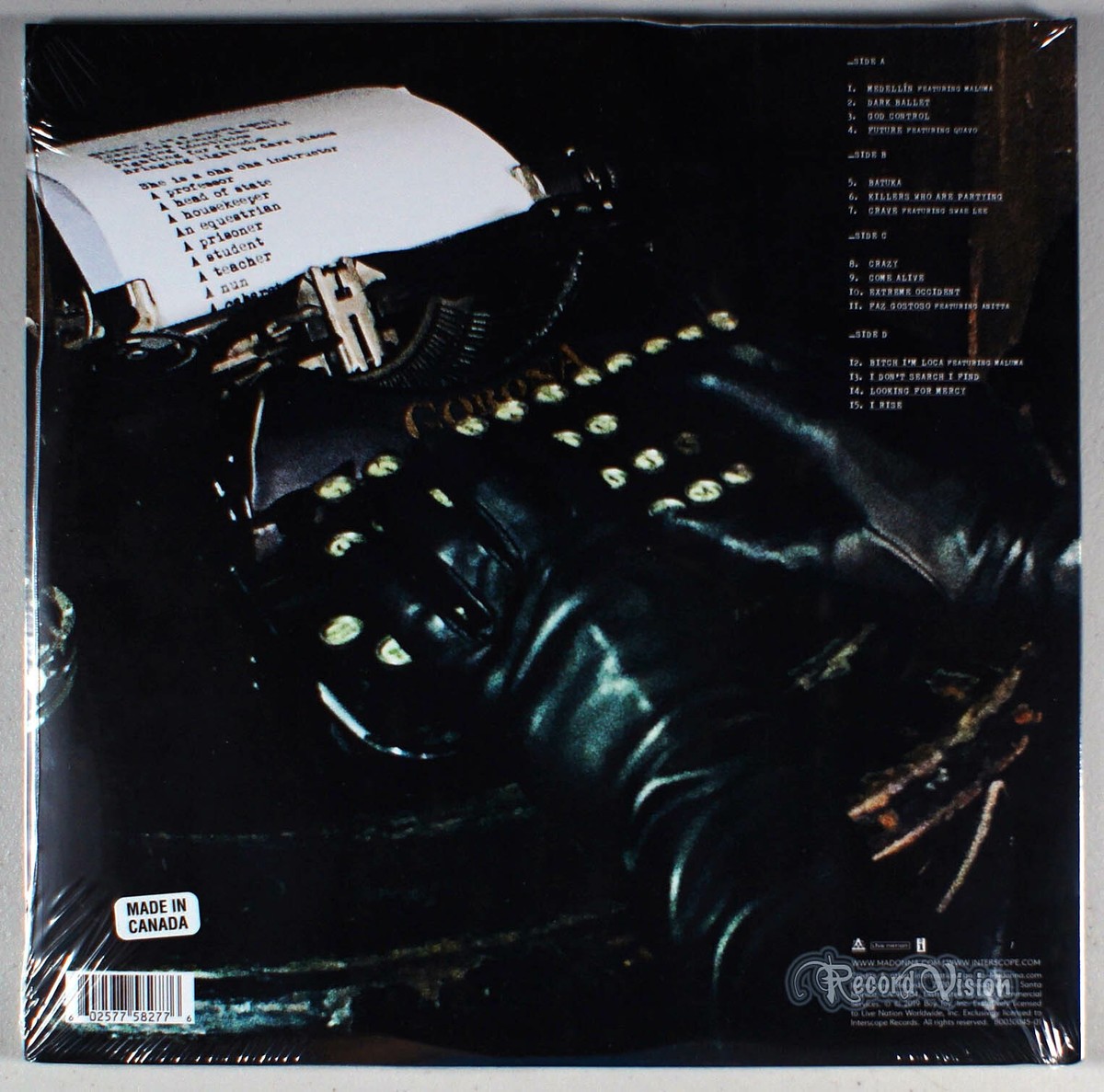 Madonna - Madame X (2019) [SEALED] CLEAR Colored 2-LP Vinyl
