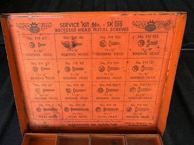 VINTAGE DORMAN PRODUCTS Kit No 666 Recessed Head Metal Screws