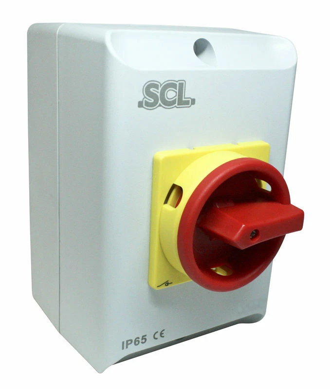 SCL 40A 3 POLE IP65 ENCLOSED ROTARY ISOLATOR