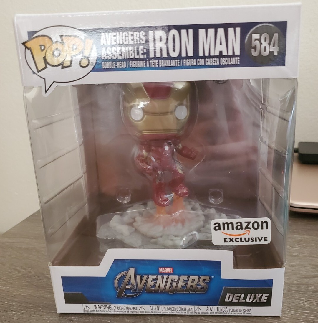 Funko Pop! Marvel Avengers Assemble Iron Man Deluxe #584 Amazon Exclusive