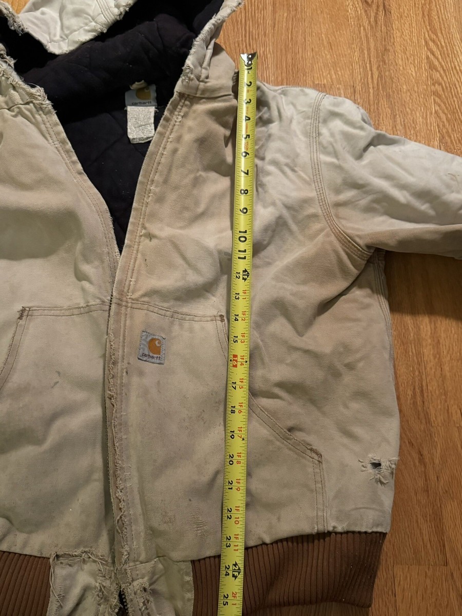 Vintage 90s Carhartt JQ186 Quilted Jacket Duck USA Faded Vintage 90s Carhartt JQ186 Quilted Jacket Duck USA Faded
