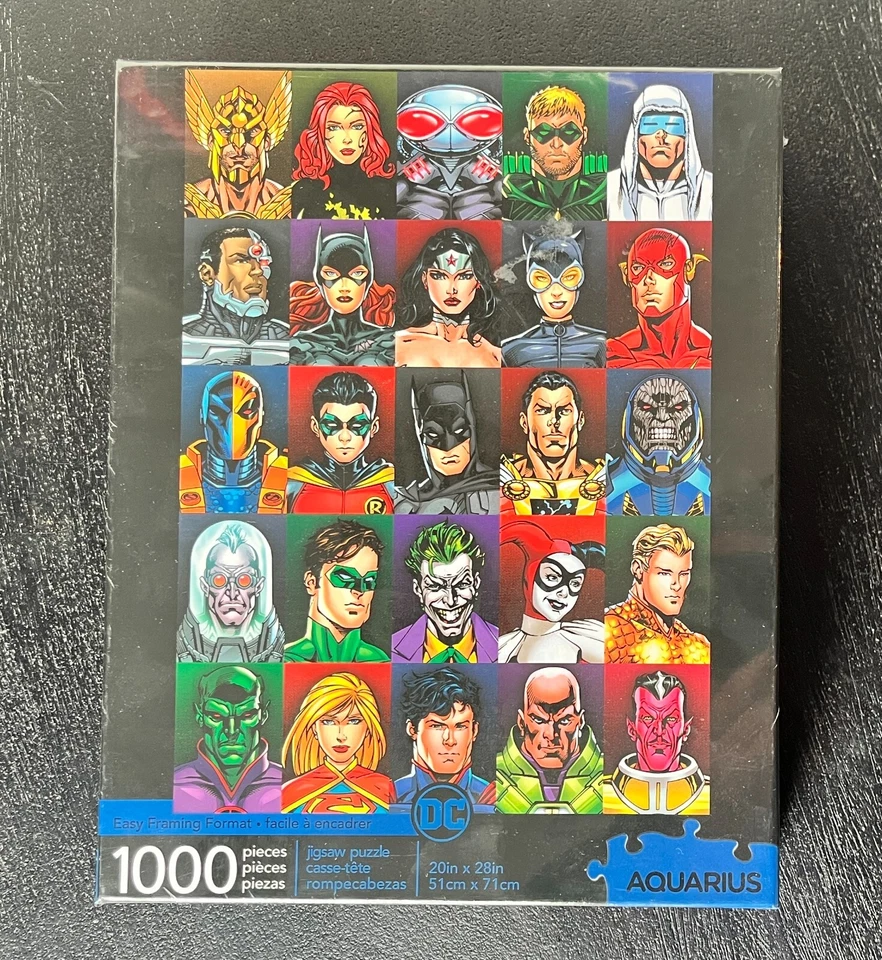 Superhero Jigsaw Puzzle DC Comics Batman Wonder Woman Superman Joker Flash - image 4 of 4