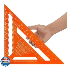 RONGPRO 12 Inch Rafter Square, Carpenter Measuring Layout Tool, Aluminum Allo