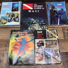 Vintage Scuba Diver PADI Manual Instructional Books Lot of 5 Well Used Worn