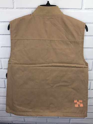Vans Mens Size Small Sleeveless ZIp up Vest Brown And Orange 0a7rv9 - Picture 4 of 6