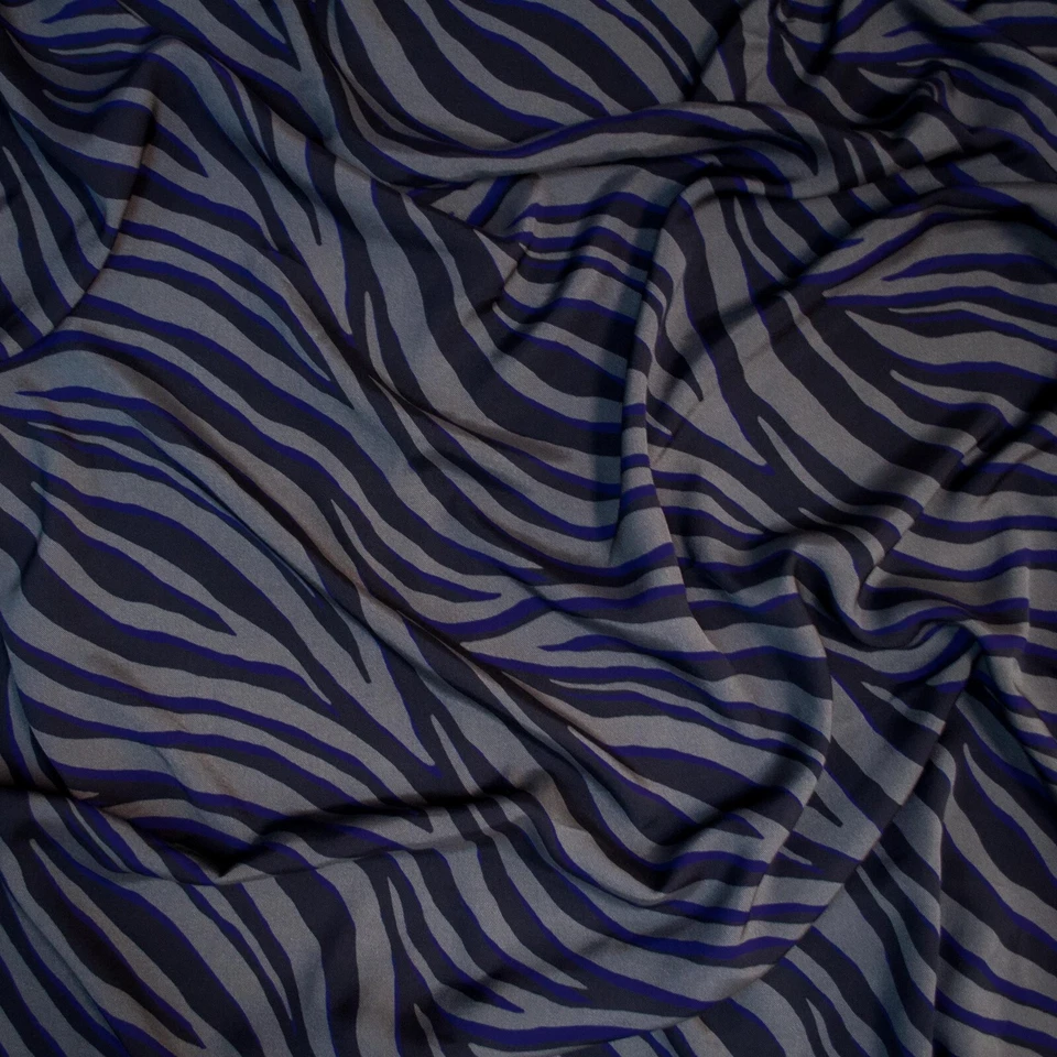 Designers viscose fabric. Zebra print.  Made in Italy.  Price for 1 m. Defect - Image 4 of 4