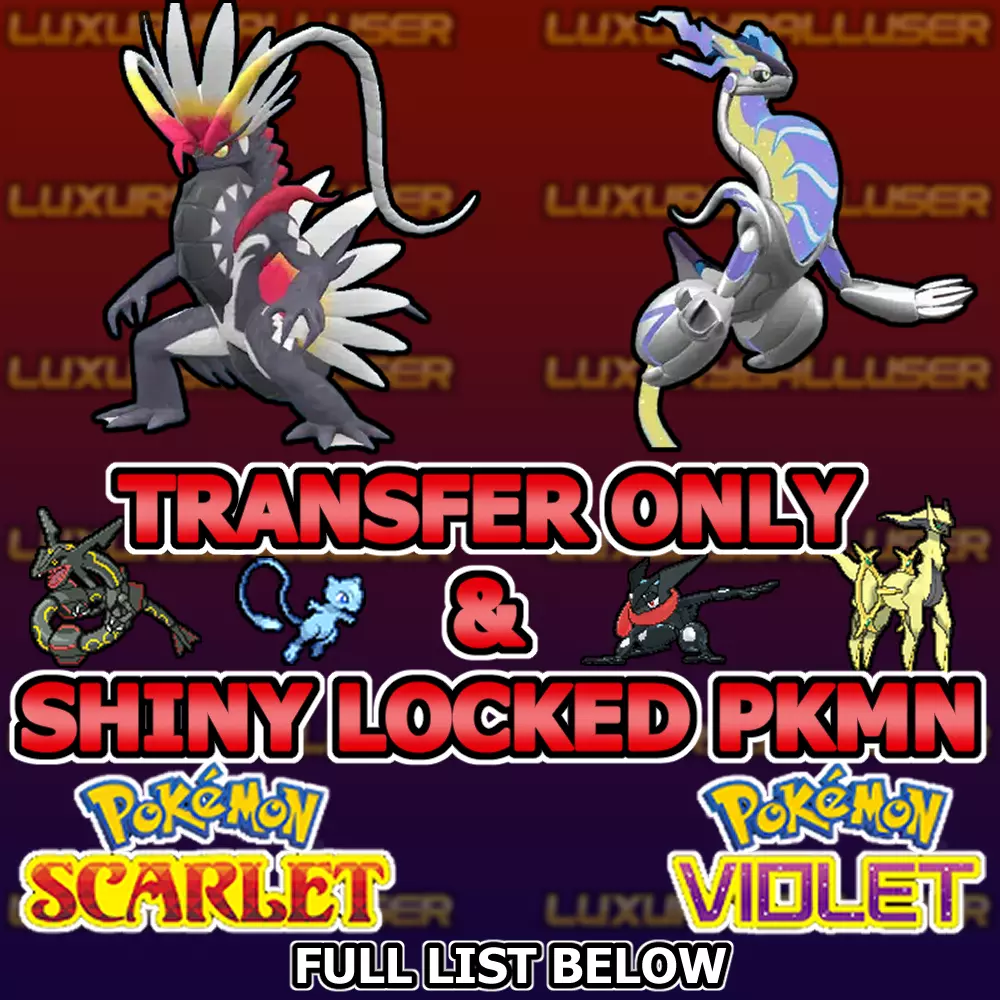 Pokemon Scarlet and Violet: Are Legendaries Shiny Locked? - GameRevolution