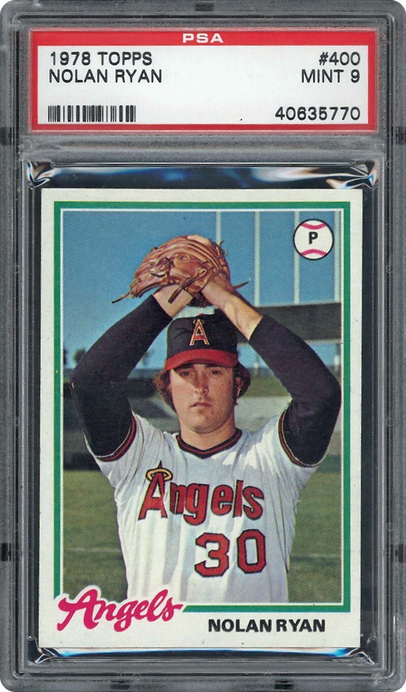 1978 Topps Baseball #400 Nolan Ryan California Angels HOF PSA 9 MINT CENTERED!