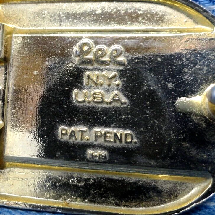 L платье ремня пряжка инициал L монограмма повседневный винтажный Lee NY Pat подвеска .TYC296 - Изображение 4 из 4