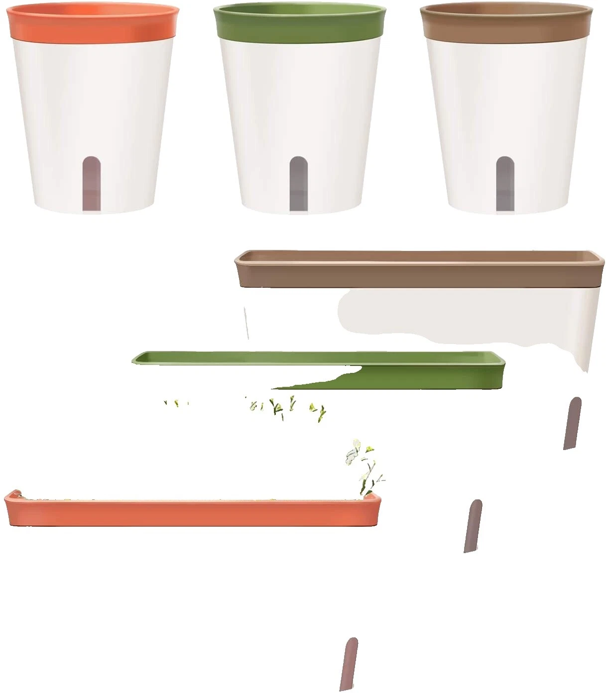 Planta de vidrio canastas, macetas, jardineras de Ventana