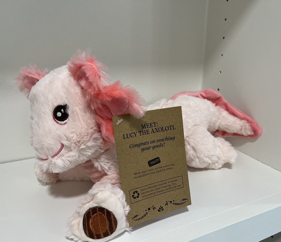 Lucy The Axolotl Girl Scout Cookie Rewards 2024 Plush Pink NEW With Tag