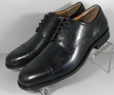 5910675 SP50 MEN'S SHOES SIZE 9 M BLACK LEATHER LACE UP JOHNSTON & MURPHY