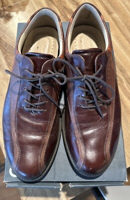 Men s Ecco Bison/Orange Tour Golf Hybrid Shoe Size 10-10.5 EU 44