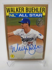 2021 Topps Walker Buehler 1986 Topps Gold All Star Auto #ed 18/25 BUF