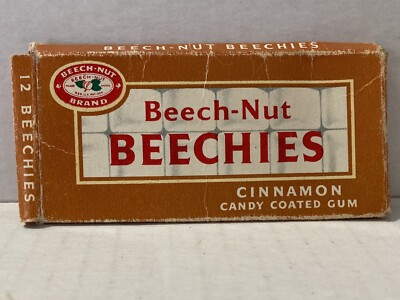 Vintage 1940's Beech-Nut Beechies Cinnamon Chewing Gum Package