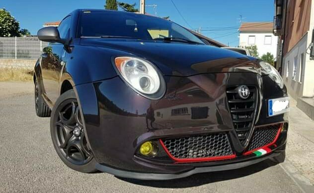 Profilo Adesivo Giallo Per Paraurti Anteriore Alfa Mito | Decorativo Racing, Senza Viti - Foto 7