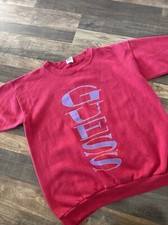 Guess Crewneck Sweatshirt Red Guess Jeans Made In USA One Size