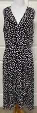 NWT Calvin Klein size 12 purple polka dot sleeveless fit and flare dress 129