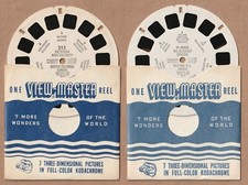 Lot of two vintage View-Master reels British Columbia Canada 1948