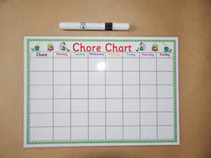 Laminated Chore Chart