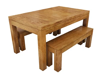 Large Dining Table With 2 Benches And 2 Chairs Dining Tables